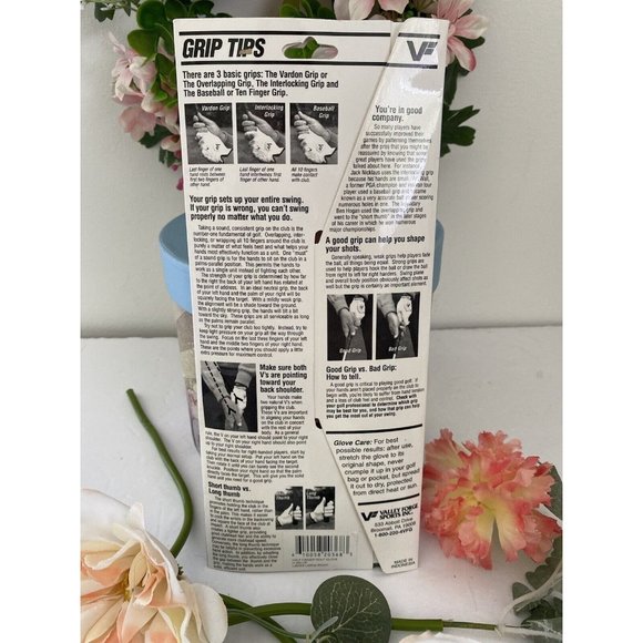 Valley Forge Synthetic Half-finger Golf Glove Ladies Right‎ Large Cream Color - Picture 6 of 12